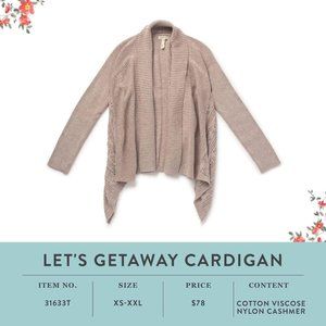 Matilda Jane Let's Getaway Cardigan NWT Large